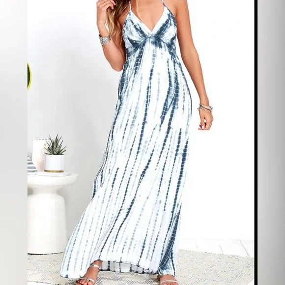 100% cotton indigo tie dyed maxi - Picture 6 of 6